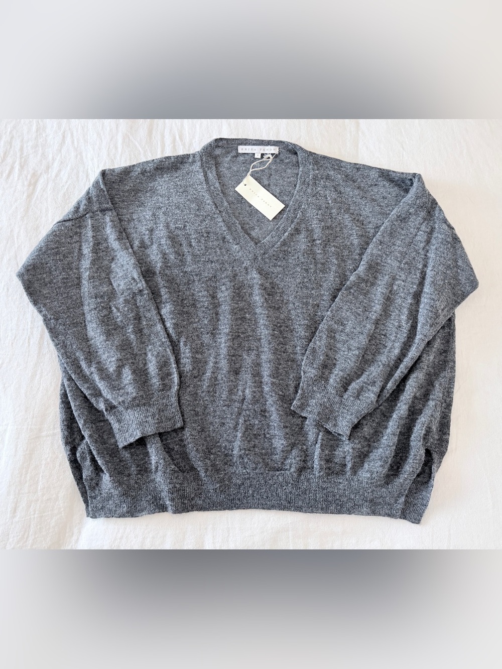 Erica Tanov Anna Alpaca V Neck